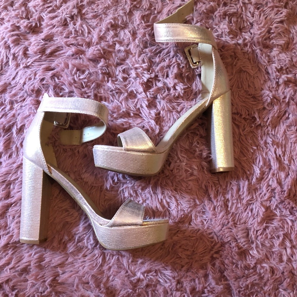 Rose gold size 6.5 heels